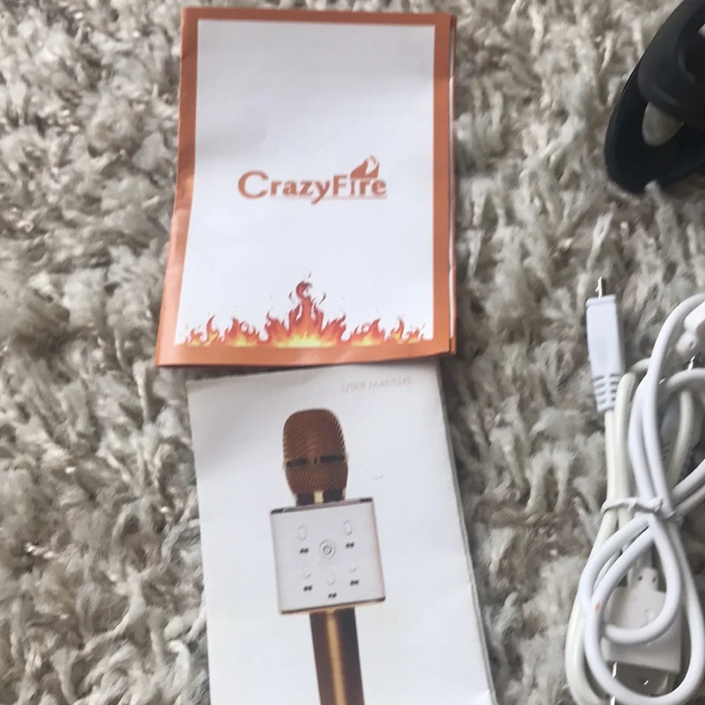 Gold Wireless Karaoke Microphone